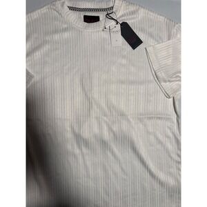 NWT Bruno Luxe Milano Mens Ribbed Crew Neck Short Sleeve T-Shirt Reg. $50